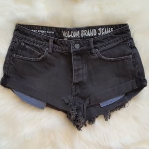 Volcom Black Denim Shorts - Size 26